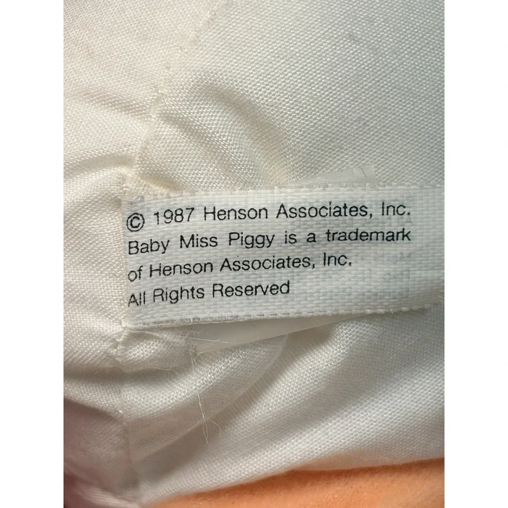 Vintage 1987 Jim Henson Baby Miss Piggy The Muppets 80's Toy Plush 9